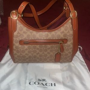 Coach Lori signature canvas purse
